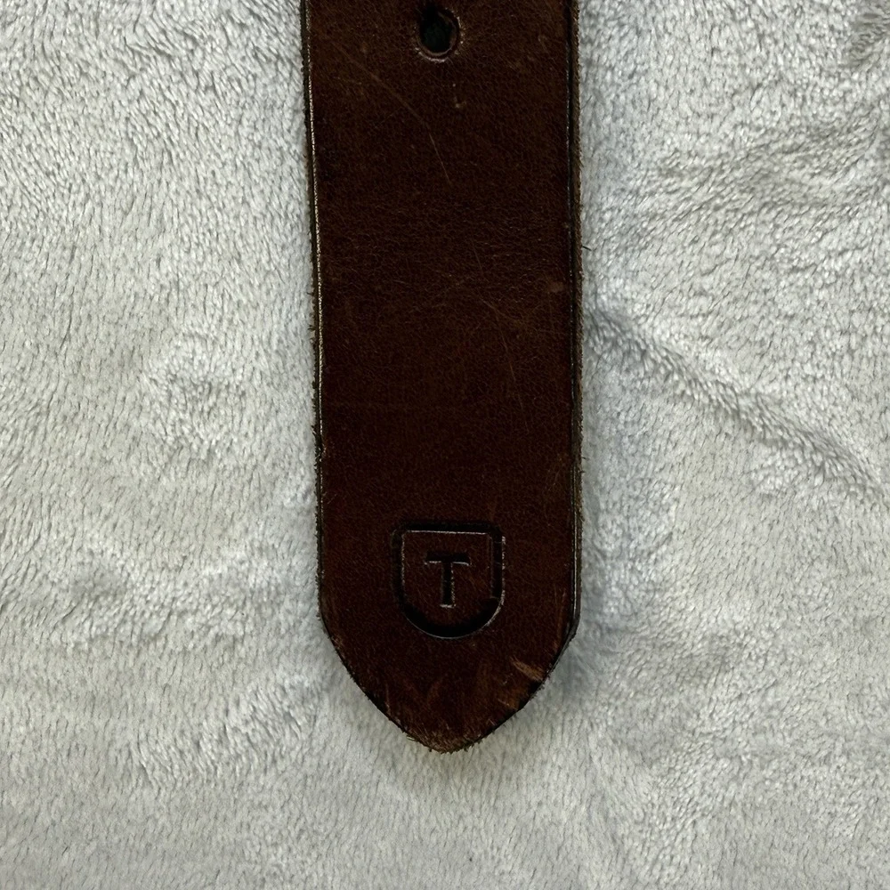 Tecovas Brown Leather Belt Strap Size 42 Made In USA Western Cowboy No Buckle
